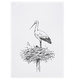 Geschirrtuch Storch