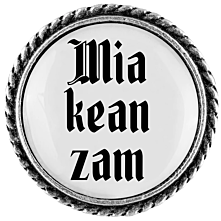 Gaudiknop "Mia kean za,"